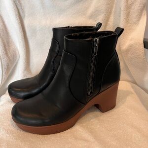 boc Black and Brown Ankle Booties